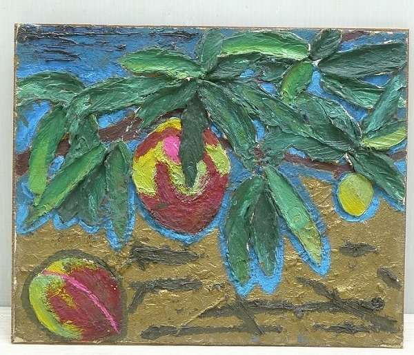 ▲14G668▲ [Auténtico] 1961, por Tanaka Kanzaburo [Albaricoque] Pintura al óleo/óleo sobre lienzo, enmarcado, Cuadro, Pintura al óleo, Retratos