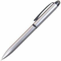 三菱鉛筆 3色ボールペン&タッチペン ジェットストリームスタイラス シルバー SXE3T18005P26_画像1