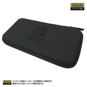 【任天堂ライセンス商品】スリムハードポーチfor Nintendo Switch Lite ブラック 【Nintendo