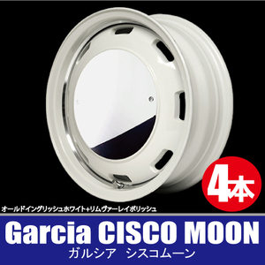 4本で送料無料 4本価格 マルカ Garcia CISCO MOON WHT/P 16inch 5H139.7 5.5J+20 ガルシア シスコムーン