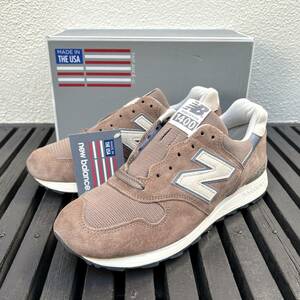 米国製 New Balance M1400CM MUSUROOM マッシュルーム 27cm US9 ライトブラウン×ベージュ NB スエード スニーカー Made In USA アメリカ製