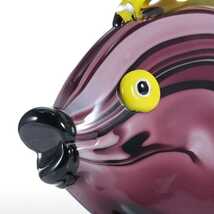 熱帯魚 黄紫色 地中海 クリスタル アクアブルー ガラス ガラス彫刻 置物 装飾 インテリア リビング 玄関 オーナメント_画像6