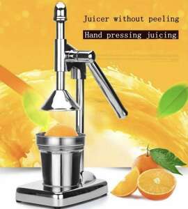 ハンドプレスジューサー オレンジジュースマシン スロージューサー 家庭 業務 フルーツジューサー 手動 野菜 果物