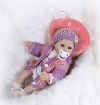 柔らかいリアルなシリコンドール生まれ赤ちゃん人形のおもちゃ40センチビニール 豪華5点セット 就寝時のおもちゃ誕生日ギフト用_画像6