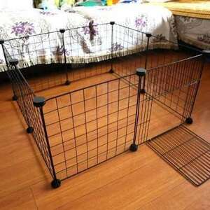  small animals for folding type cage 8 piece black metallic ru wire fence animal for fence cage kennel 