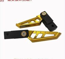 Gold オートバイ XMAX CNC Footpads ヤマハ XMAX300 400 125 250 2014-2019 足ペダルプレートペグ_画像2