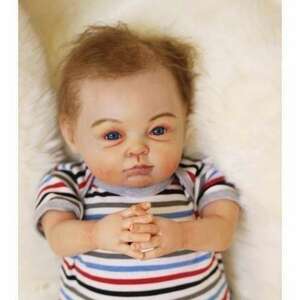  Reborn doll real baby doll lovely baby doll hand made abroad doll costume attaching Blue Eye artist make-up foreign. man 