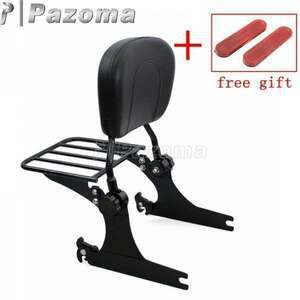  Harley 2002-05 Dyna detachable sissy bar back rest rack carrier black / FXD FXDC FXDL. FXDX Lowrider 