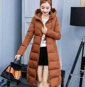  down coat lady's down cotton coat A line light down jacket large size lady's cotton inside coat on goods autumn winter 