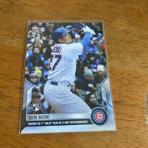 【鈴木誠也】 Topps Now SEIYA SUZUKI 2022年4月9日 カードNo.18 カブス Chicago Cubs BBM EPOCH エポック　3