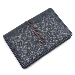  Tod's TODS card-case leather navy × Brown card-case 