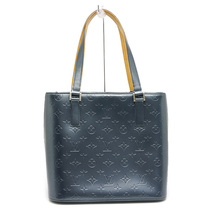 ルイヴィトン Louis Vuitton LV ストックトン M55115 モノグラムマット ハンドバッグ ブルーグレー系_画像1