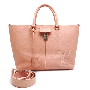 ルイヴィトン Louis Vuitton LV ペルネル M54780 トリヨンレザー 2WAYトートバッグ ピンク B5サイズ対応