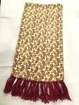 イギリス古着　tootal scarf vintageトゥータルスカーフ　スカーフ　フリンジ付き　英国ヴィンテージ　vintage tootal MV914_画像6