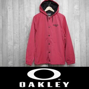 【新品:SALE】20 OAKLEY 75 HOODIE COACH JACKET - VIRTUAL PINK - M 撥水 コーチジャケット パーカー 正規品