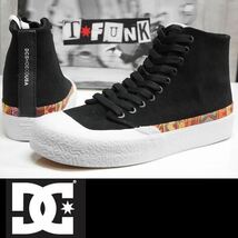 【新品:SALE】正規品 DC SHOES T-FUNK HI S - 27.0 BLACK/WHITE PRINT(BWP) スニーカー_画像1