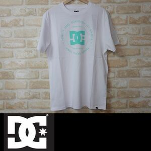 【新品:SALE】DC REBUILT TEE - M - White/Turquoise Tシャツ