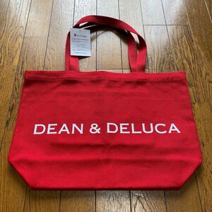 DEAN&DELUCA トートバッグ エコバッグ ディーンアンドデルーカ レッド