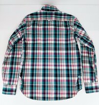 DENIME ドゥニーム コットンチェック ボタンシャツ サイズM 日本製 トリプルステッチ cotton check button shirt_画像6