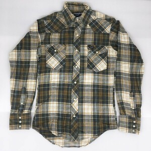 Wrangler ラングラー PRE-SHRUNK 70180MW コットン ウエスタンシャツ サイズ14 1/2 チェック柄 cotton check western shirt