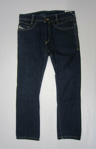 DIESEL ディーゼル POIAK スリムストレート デニムパンツ 26 WASH 008IL バックジップポケット ボタンフライ jeans denim pants