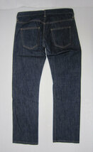 BLACK RING ブラックリング ストレートデニムパンツ サイズ29 イタリア製 チェーンステッチ ボタンフライ jeans denim pants_画像2