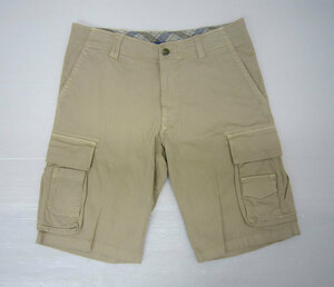 J.W.BRINE ジェイダブリューブライン ストレッチ コットン ショートカーゴパンツ サイズ46 ベージュ イタリア製 cotton half cargo pants