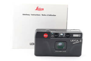 希少！取扱説明書付 ★美品★ LEICA ライカ MINI II 2 BLACK ブラック コンパクトフィルムカメラ (1270)