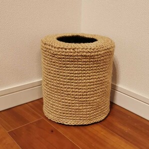 ゴミ箱カバー 麻紐 ハンドメイド