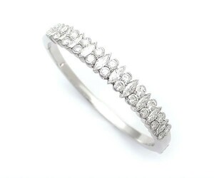 [ green shop pawnshop ] Mikimoto diamond bangle K18WG[ used ]