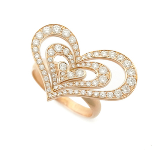 [ зеленый магазин ломбард ] Piaget Piaget Heart ( lime свет ) кольцо с бриллиантом #54 Ref.G34W6154[ б/у ]
