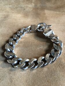 SILVER925/ very thick simple flat bracele!88.5g silver 925