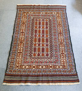 ペルシャキリム 手織り絨毯 size:190×124cm　stn:101 リビングラグ