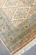 パキスタン手織り絨毯　 ウール　size:160×125cm stn:1423_画像6