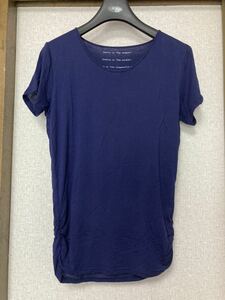  Bosch BOSCH beautiful blue. short sleeves cut and sewn hem both side gya The -size 38