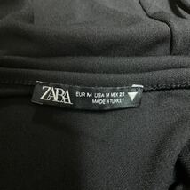 ZARA キャミソールワンピース マキシワンピース ノースリーブドレス　黒　ブラック　レディースSサイズ　未使用　美品　ザラ　スカート_画像8