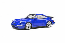 ソリド 1/18 ポルシェ 911 964 ターボ 1990 ブルー Solido 1:18 Porsche 911 (964) Turbo year 1990 electric blue S1803405_画像1