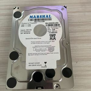 Y814:(動作ジャンク注意品/条件付送料無料)MARSHAL 2TB 3.5インチ　HDD MAL32000SA