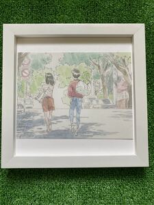 [ frame goods ] Ghibli sea ..... poster Miyazaki . image map layout map G