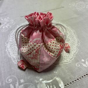 ポーチ ハンドメイド ミニポーチ 巾着 パッチワーク マチあり