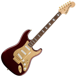 Squier by Fender 40th Anniversary Stratocaster Gold Edition Ruby Red Metallic〈スクワイヤー 〉