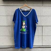 90s 00s USA製 Vネック カットソーワンピース ビッグTシャツ レディース Emerson Street アメリカ製 古着 vintage ヴィンテージ L/XL_画像1