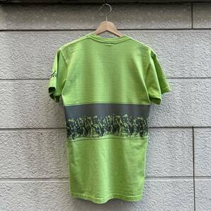 80s USA製 プリントTシャツ 黄緑 グリーン Hobie ボビー オールドサーフ 半袖 アメリカ製 古着 vintage ヴィンテージ Mサイズ SURFの画像2