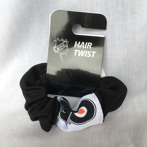 NHL フィラデルフィア フライヤーズ PHILADELPHIA FLYERS シュシュ リボン ヘアゴム ポニーテール ツイストリボン 3349