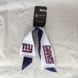 NFL ニューヨーク ジャイアンツ NEWYORK NY GIANTS リボン ヘアゴム ポニーテールホルダー 3362