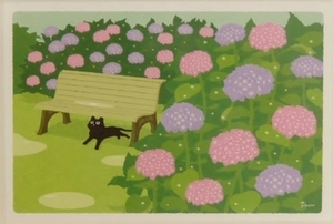 Art hand Auction 可爱猫咪艺术家 Mori Toshinori 带框迷你艺术 避雨棚, 售完即止。, 艺术品, 绘画, 其他的