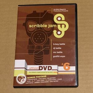 Scribble Jam #6 DVD Atmosphere MC DJ B-Boy Graffiti Battle Hiphop Anne glaFive Deez Blueprint RJD2 EL-P Odd Jobs 7L Esoteric Cage