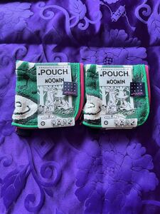 POUCH ムーミン ペットボトルカバー チャック スナフキン2個