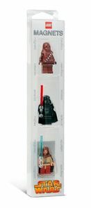  Lego LEGO * Star Wars * Mini fig magnet 3 body set ( Obi Wan Kenobi * Darth Vader * Chewbacca ) * new goods * unopened 