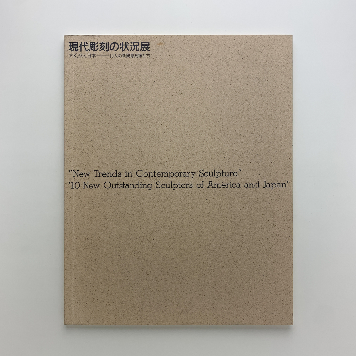 Exposición del estado de la escultura contemporánea: Diez nuevos escultores de América y Japón 1986 Centro de Escultura Contemporánea, cuadro, Libro de arte, colección de obras, Catálogo ilustrado